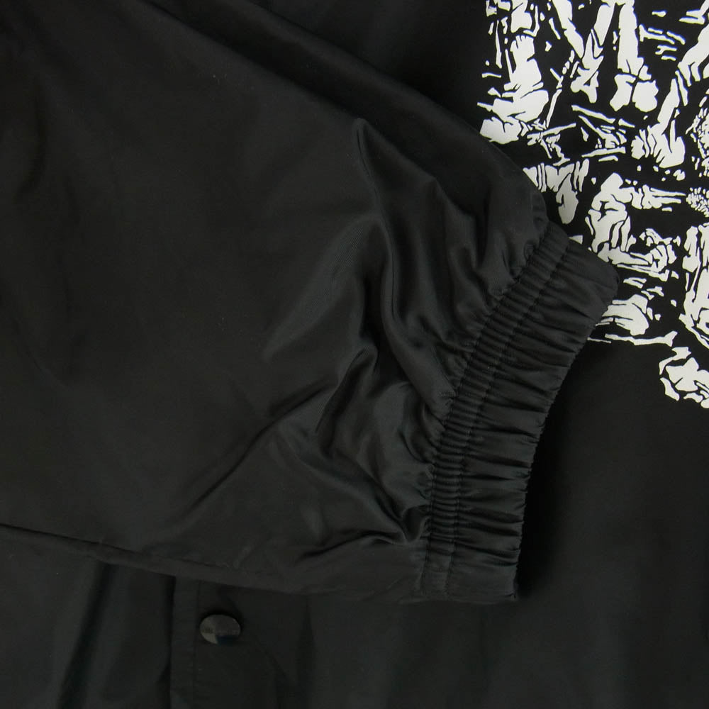 マシス NYLON JKT PREDATOR スカル バッグ ロゴ コーチ ジャケット ブラック系 L【中古】