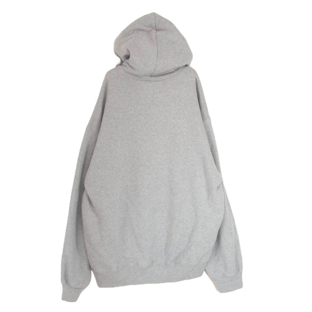 WACKO MARIA ワコマリア 23SS MIDDLE WEIGHT PULLOVER HOODED SWEAT SHIRT ロゴ 刺繍 ミドルウェイト スウェット パーカー グレー系 XL【中古】