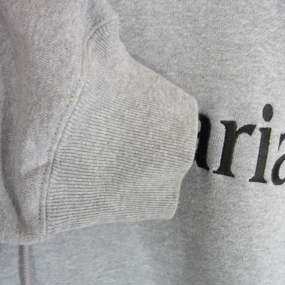 WACKO MARIA ワコマリア 23SS MIDDLE WEIGHT PULLOVER HOODED SWEAT SHIRT ロゴ 刺繍 ミドルウェイト スウェット パーカー グレー系 XL【中古】