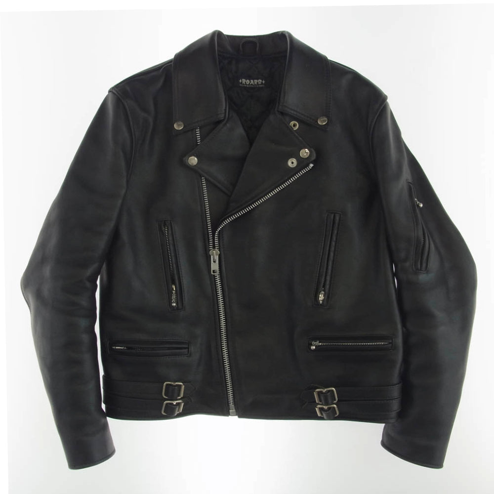 ロアーズオリジナル DOUBLE RIDERS JACKETレザー ダブル ライダース ジャケット ブラック系【中古】