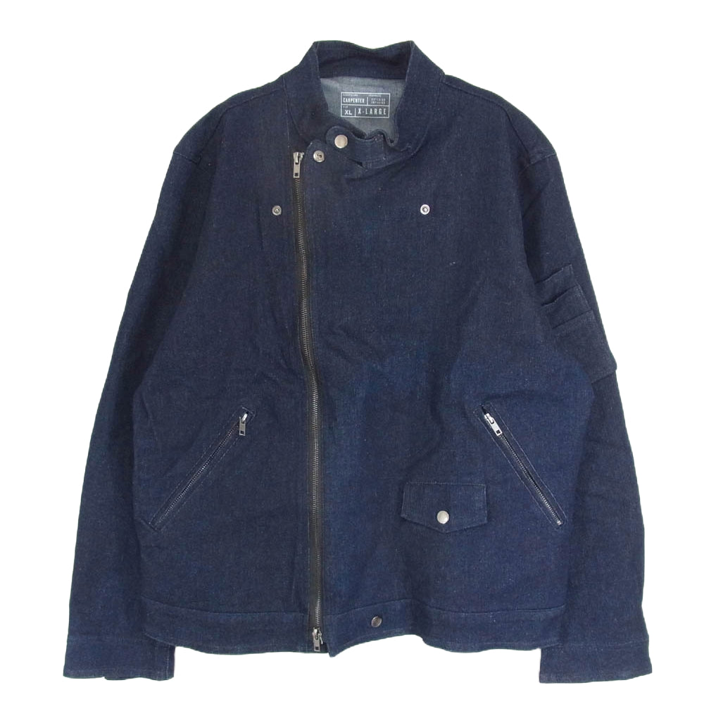 HACHIOJI REHOME ライダース デニム ジャケット インディゴブルー系 XL【中古】