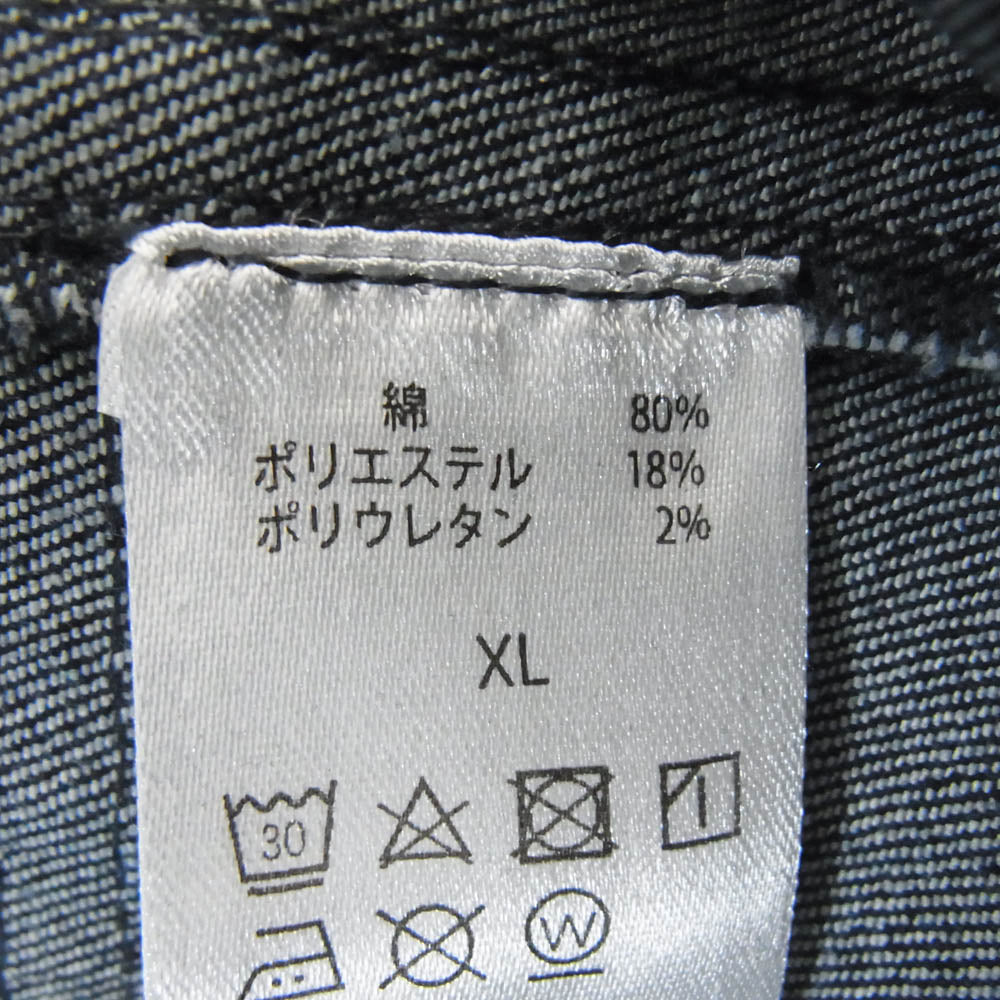 HACHIOJI REHOME ライダース デニム ジャケット インディゴブルー系 XL【中古】