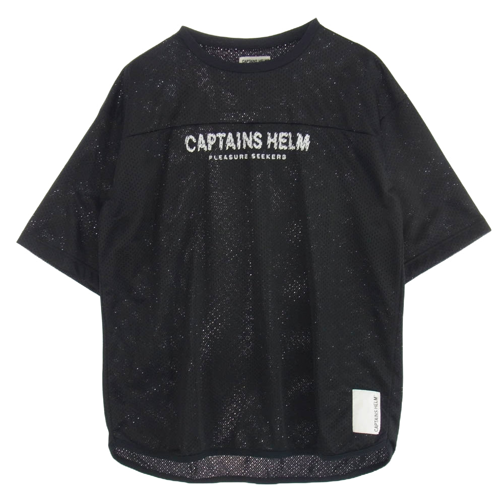 キャプテンヘルム DOUBLE MESH DRY TEE ダブル メッシュ 半袖 Tシャツ ブラック系 XL【中古】