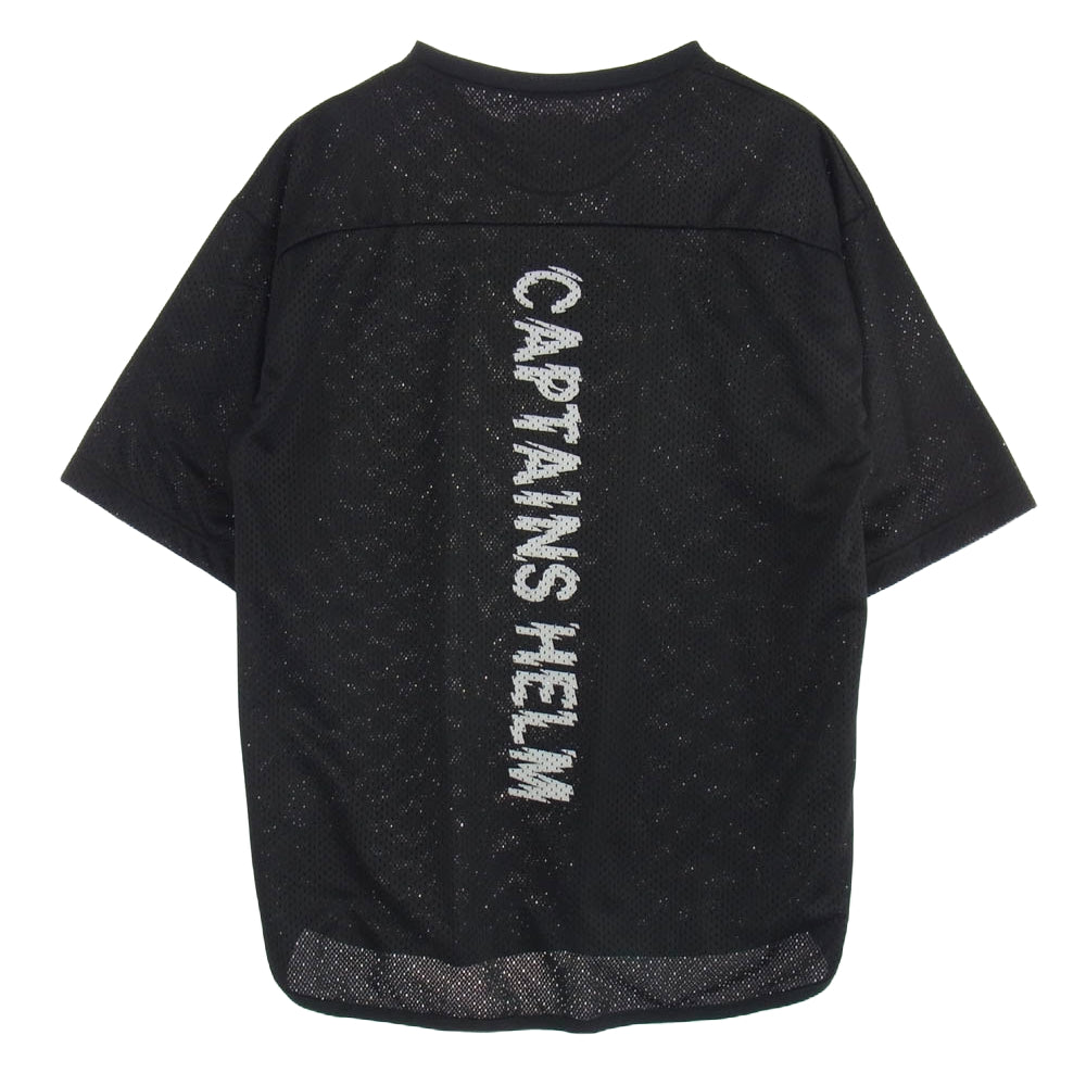 キャプテンヘルム DOUBLE MESH DRY TEE ダブル メッシュ 半袖 Tシャツ ブラック系 XL【中古】