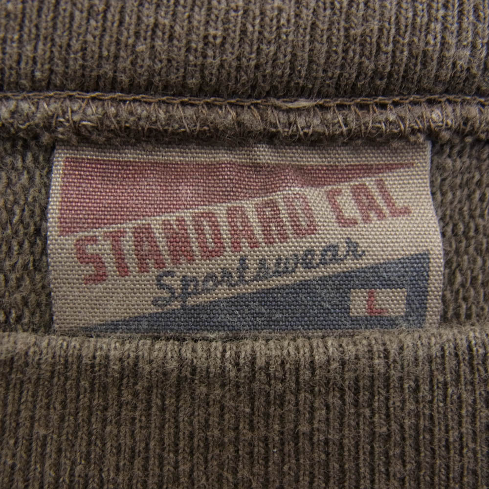 STANDARD CALIFORNIA スタンダードカリフォルニア SD COTTONN PULLOVER  SWEAT ポケット 付き スウェット ブラウン系 ダークブラウン系 L【中古】
