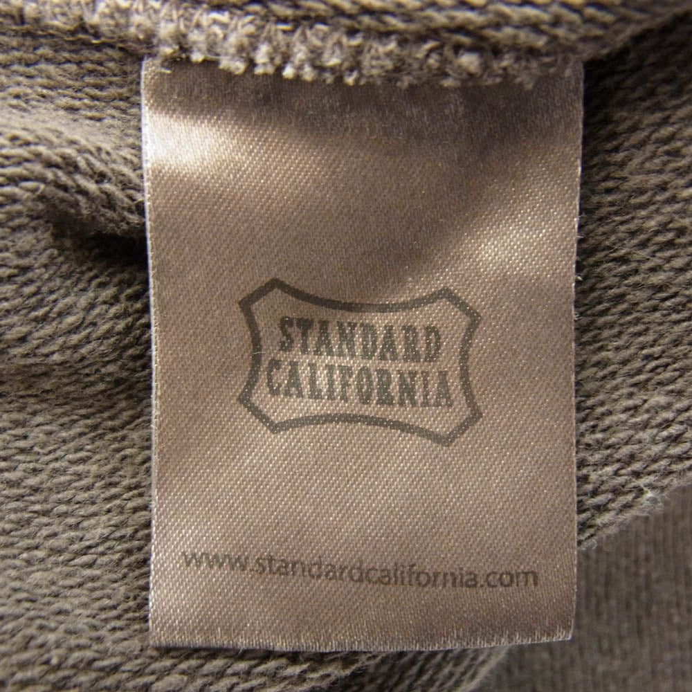STANDARD CALIFORNIA スタンダードカリフォルニア SD COTTONN PULLOVER  SWEAT ポケット 付き スウェット ブラウン系 ダークブラウン系 L【中古】