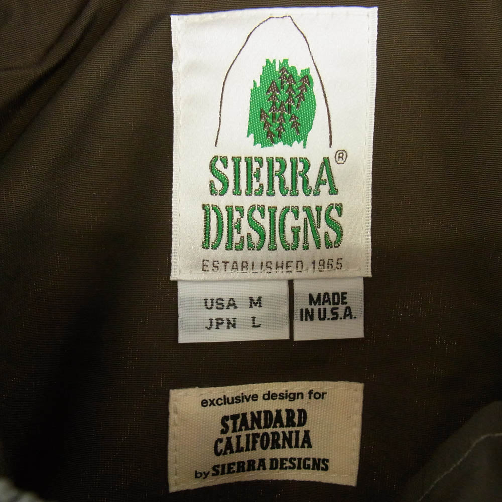 STANDARD CALIFORNIA スタンダードカリフォルニア 515001 × SIERRA DESIGNS SD MOUNTAIN PARKA 20th マウンテン パーカー ベージュ系 L【新古品】【未使用】【中古】