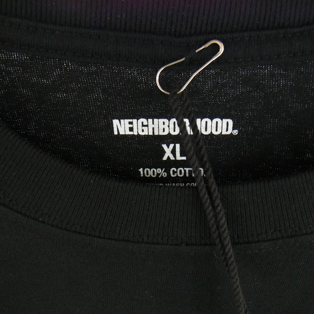 NEIGHBORHOOD ネイバーフッド 24SS 241PC51N-ST02S × EROSTIKA TEE SS-2 エロスティカ グラフィックプリント クルーネック コットン 半袖 Tシャツ カットソー ブラック系 XL【新古品】【未使用】【中古】