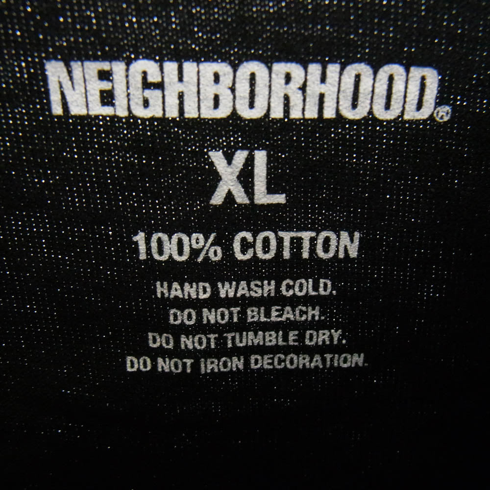 NEIGHBORHOOD ネイバーフッド 24SS 241PC51N-ST02S × EROSTIKA TEE SS-2 エロスティカ グラフィックプリント クルーネック コットン 半袖 Tシャツ カットソー ブラック系 XL【新古品】【未使用】【中古】