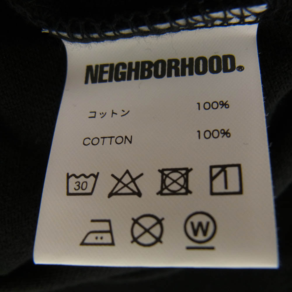 NEIGHBORHOOD ネイバーフッド 24SS 241PCNH-ST23 NH TEE ロゴプリント 半袖 Tシャツ ブラック系 XL【美品】【中古】