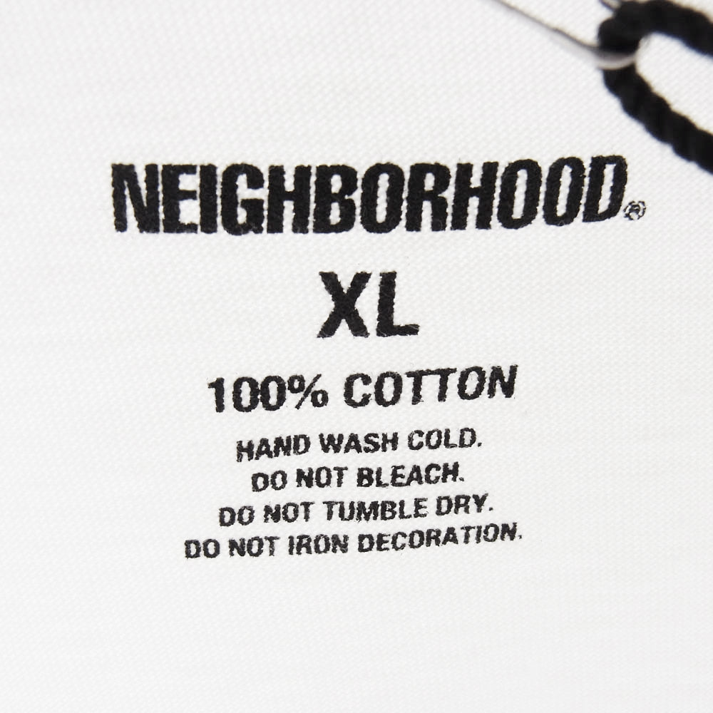 NEIGHBORHOOD ネイバーフッド 24SS 241PCNH-ST05 NH TEE SS-5 ロゴプリント 半袖 クルーネック Tシャツ ホワイト系 XL【中古】