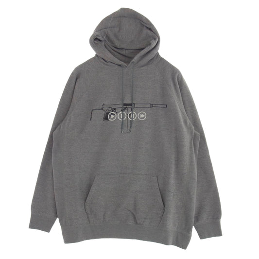 SEQUEL シークエル 22AW SQ-22AW-HD-03 HOODIE ライフル グラフィック プルオーバー フーディ パーカー グレー系 XL【極上美品】【中古】