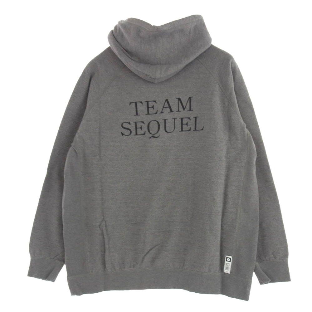 SEQUEL シークエル 22AW SQ-22AW-HD-03 HOODIE ライフル グラフィック プルオーバー フーディ パーカー グレー系 XL【極上美品】【中古】