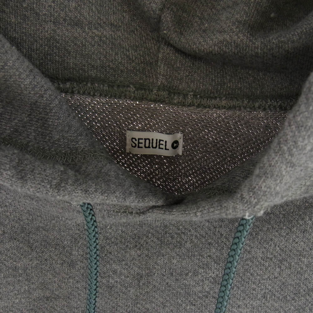 SEQUEL シークエル 22AW SQ-22AW-HD-03 HOODIE ライフル グラフィック プルオーバー フーディ パーカー グレー系 XL【極上美品】【中古】