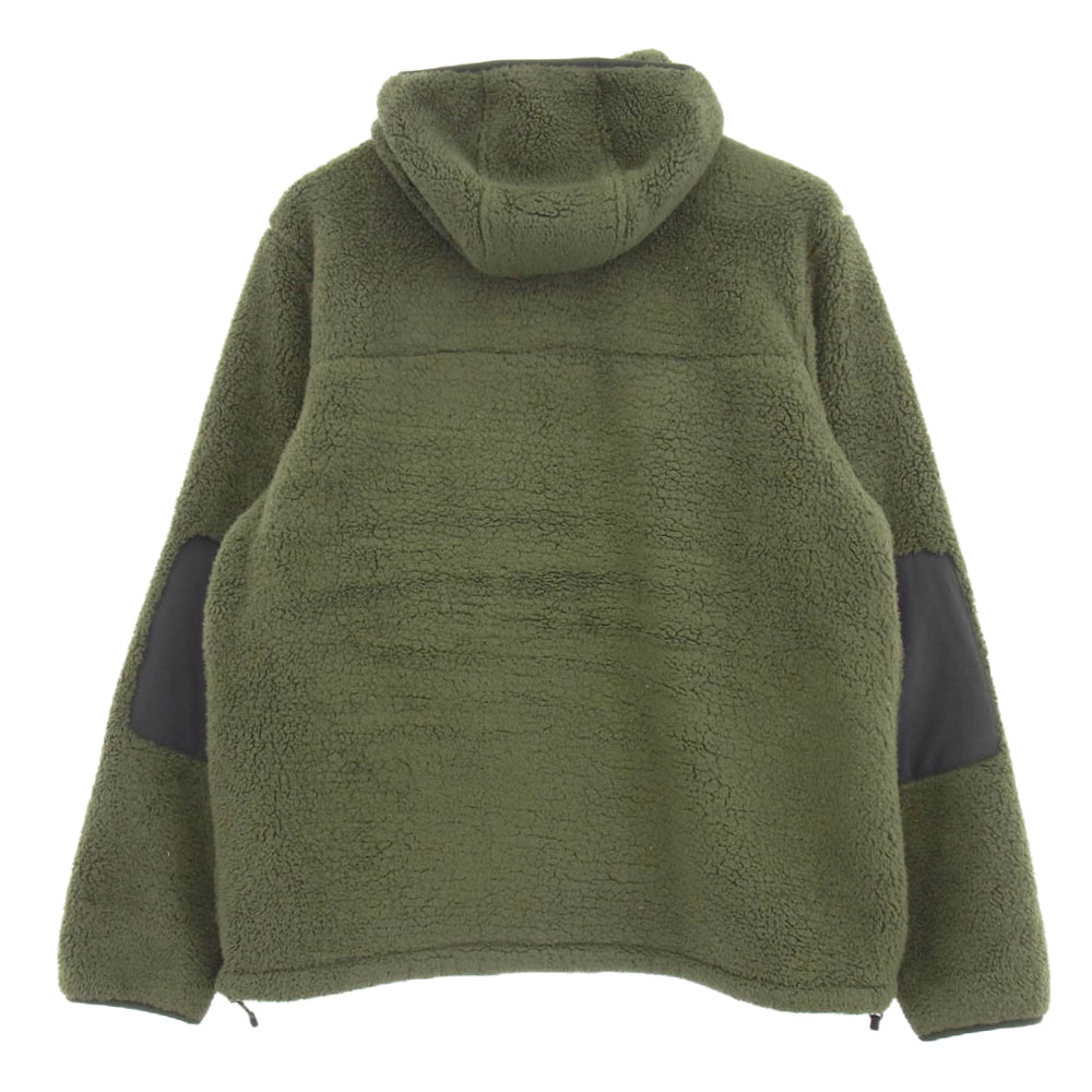 THE NORTH FACE ノースフェイス NF0A3YRS CAMPSHIRE PULLOVER HOODIES シェルパ フリース プルオーバー フーディ フリース ジャケット カーキ系 L【中古】