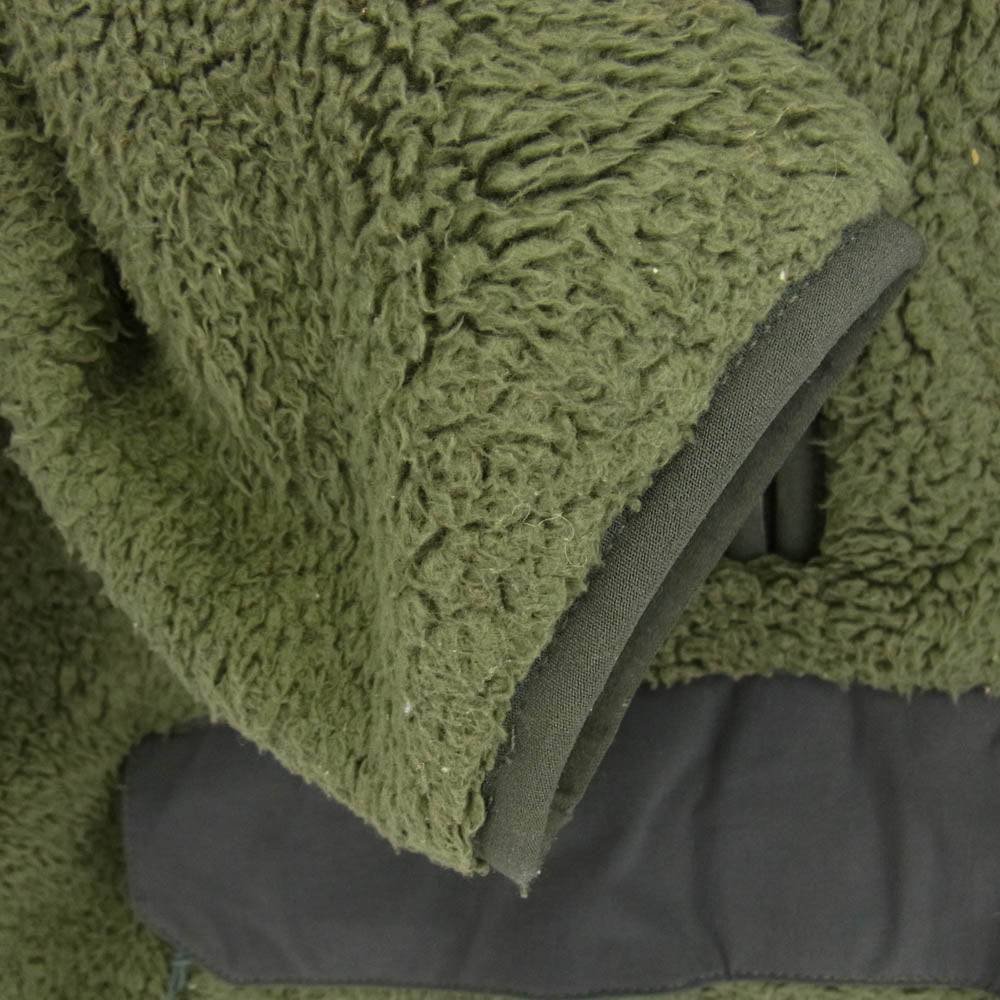 THE NORTH FACE ノースフェイス NF0A3YRS CAMPSHIRE PULLOVER HOODIES シェルパ フリース プルオーバー フーディ フリース ジャケット カーキ系 L【中古】
