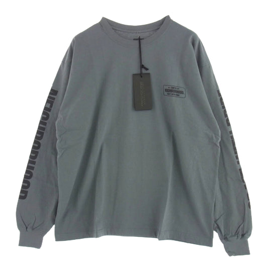 NEIGHBORHOOD ネイバーフッド 23SS 231PCNH-LT01 NH . TEE LS-1 ロング スリーブ Tシャツ コットン 天竺 チャコール系 ダークグレー系 XL【新古品】【未使用】【中古】