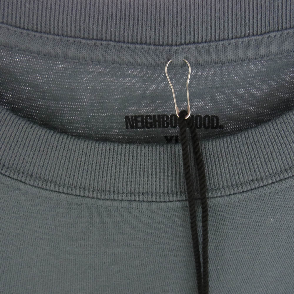 NEIGHBORHOOD ネイバーフッド 23SS 231PCNH-LT01 NH . TEE LS-1 ロング スリーブ Tシャツ コットン 天竺 チャコール系 ダークグレー系 XL【新古品】【未使用】【中古】