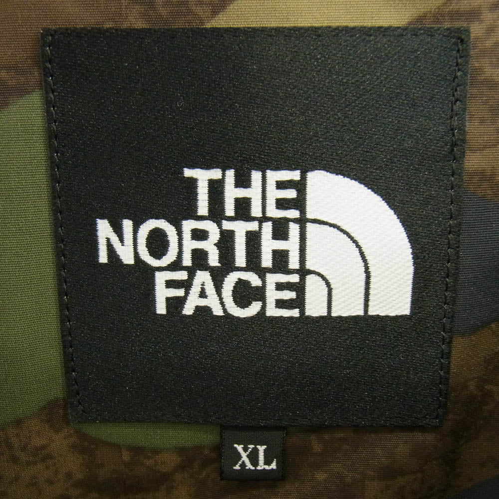 THE NORTH FACE ノースフェイス NP62234 NOVELTY SCOOP JACKET ノベルティ スクープ ジャケット マウンテン パーカー ナイロン ジャケット カモフラージュ カーキ系 XL【中古】