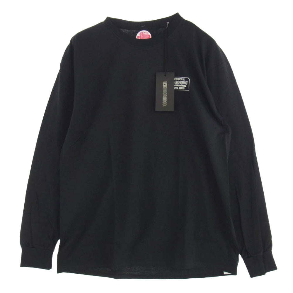 NEIGHBORHOOD ネイバーフッド 24SS 241GEASN-LTM01S × Anti Social Social Club アンチ ソーシャル ソーシャル クラブ プリント ロングスリーブ カットソー 長袖 ブラック系 XL【新古品】【未使用】【中古】