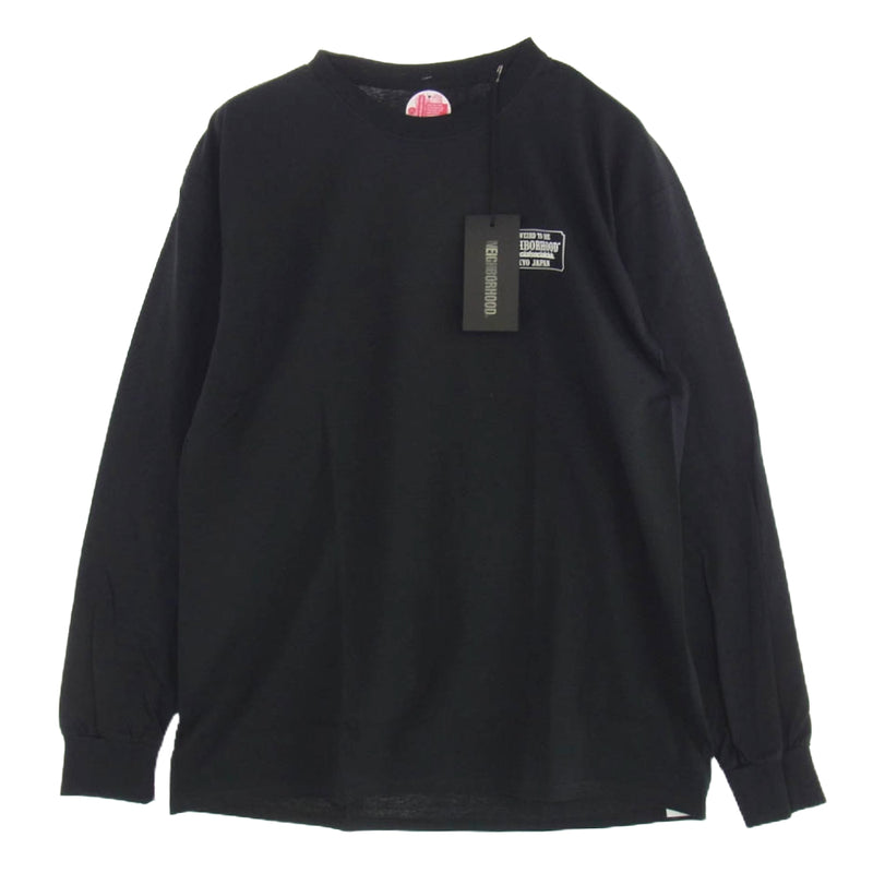 NEIGHBORHOOD ネイバーフッド 24SS 241GEASN-LTM01S × Anti Social Social Club アンチ ソーシャル ソーシャル クラブ プリント ロングスリーブ カットソー 長袖 ブラック系 XL【新古品】【未使用】【中古】