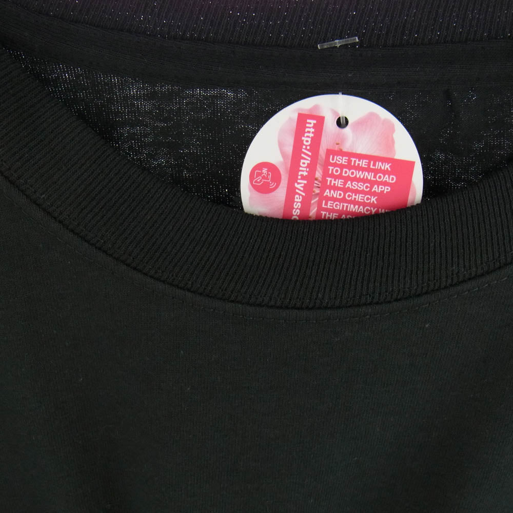 NEIGHBORHOOD ネイバーフッド 24SS 241GEASN-LTM01S × Anti Social Social Club アンチ ソーシャル ソーシャル クラブ プリント ロングスリーブ カットソー 長袖 ブラック系 XL【新古品】【未使用】【中古】