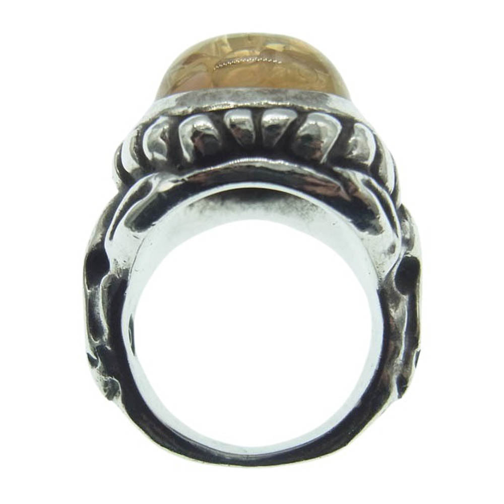 ALEX STREETER アレックスストリーター 2019年限定 ANGEL HEART RING K18スターカスタム オパールファイア エンジェルハート リング シルバー系 イエロー系 8.5号【中古】