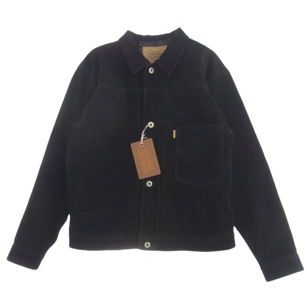 STANDARD CALIFORNIA スタンダードカリフォルニア S996 Official Store Limited SD Leather Jacket オフィシャルストア限定 オリジナル レザー ジャケット ブラック系 40【新古品】【未使用】【中古】
