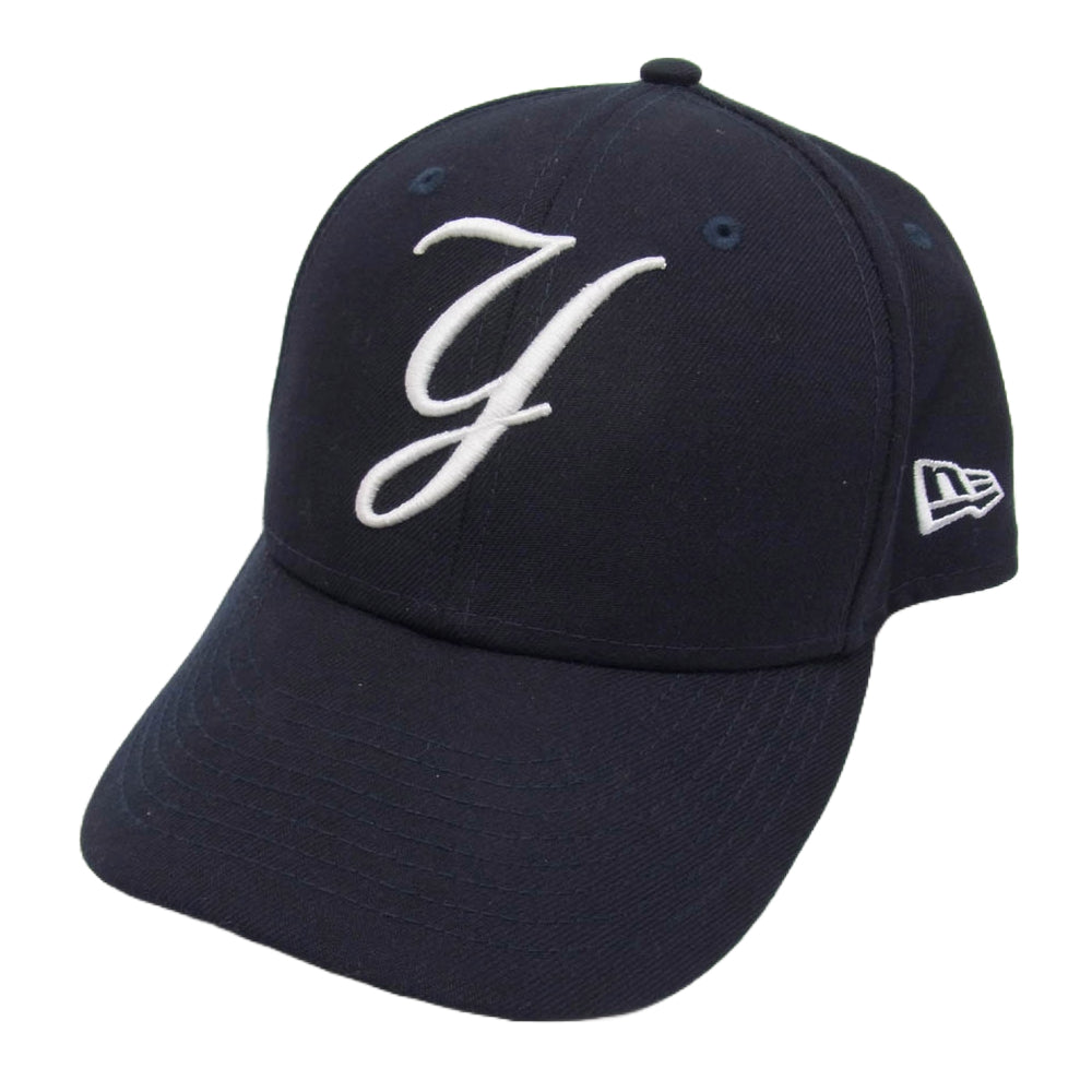 NEW ERA ニューエラ New York Yankees GORE-TEX ゴアテックス ニューヨークヤンキース 筆記体刺繍 ベースボール キャップ 帽子 ダークネイビー系 7 1/2【中古】