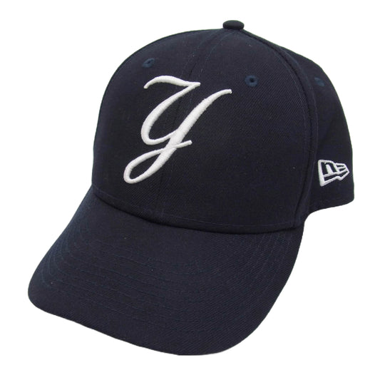 NEW ERA ニューエラ New York Yankees GORE-TEX ゴアテックス ニューヨークヤンキース 筆記体刺繍 ベースボール キャップ 帽子 ダークネイビー系 7 1/2【中古】