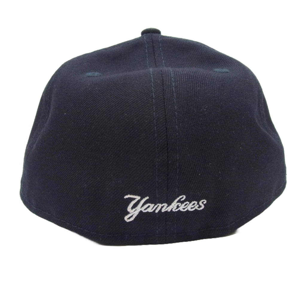 NEW ERA ニューエラ New York Yankees GORE-TEX ゴアテックス ニューヨークヤンキース 筆記体刺繍 ベースボール キャップ 帽子 ダークネイビー系 7 1/2【中古】
