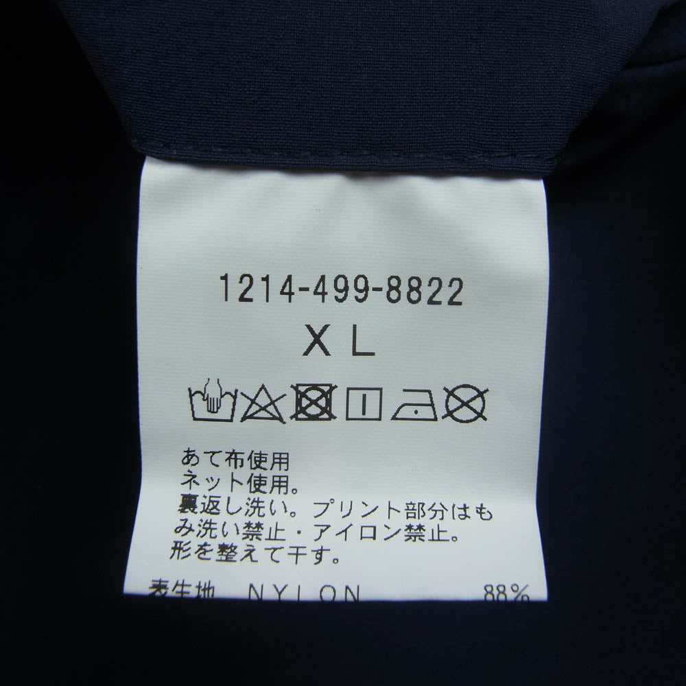 アンブロ 1214-499-8822 BEAUTY&YOUTH ビューティアンドユース別注 P/O TRACK PANTS サイドライン ロゴ ナイロン トラックパンツ ネイビー系 XL【中古】