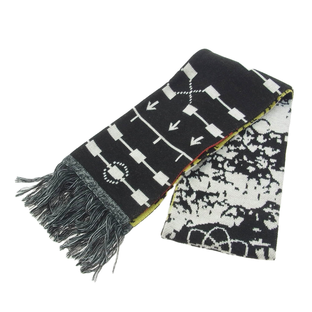 バル 24AW JACQUARD KNIT SOCCER SCARF MULTI ジャカード ニット サッカーマフラー フーリガン マフラー スカーフ【美品】【中古】