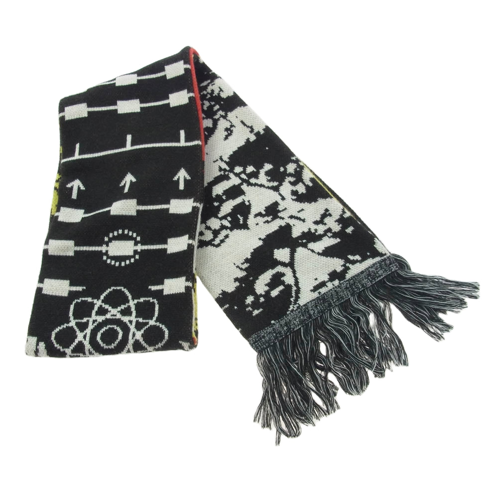 バル 24AW JACQUARD KNIT SOCCER SCARF MULTI ジャカード ニット サッカーマフラー フーリガン マフラー スカーフ【美品】【中古】