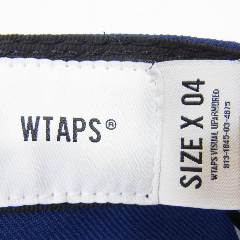 WTAPS ダブルタップス 23SS New Era ニューエラ WTロゴ刺繍 6パネル ベースボールキャップ 帽子 ブルー系 X04【中古】