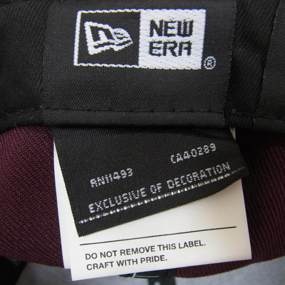 WTAPS ダブルタップス 24AW 242NENED-HT02 New Era ニューエラ WTロゴ刺繍 6パネル ベースボールキャップ 帽子 バーガンディ エンジ系 X03　【中古】