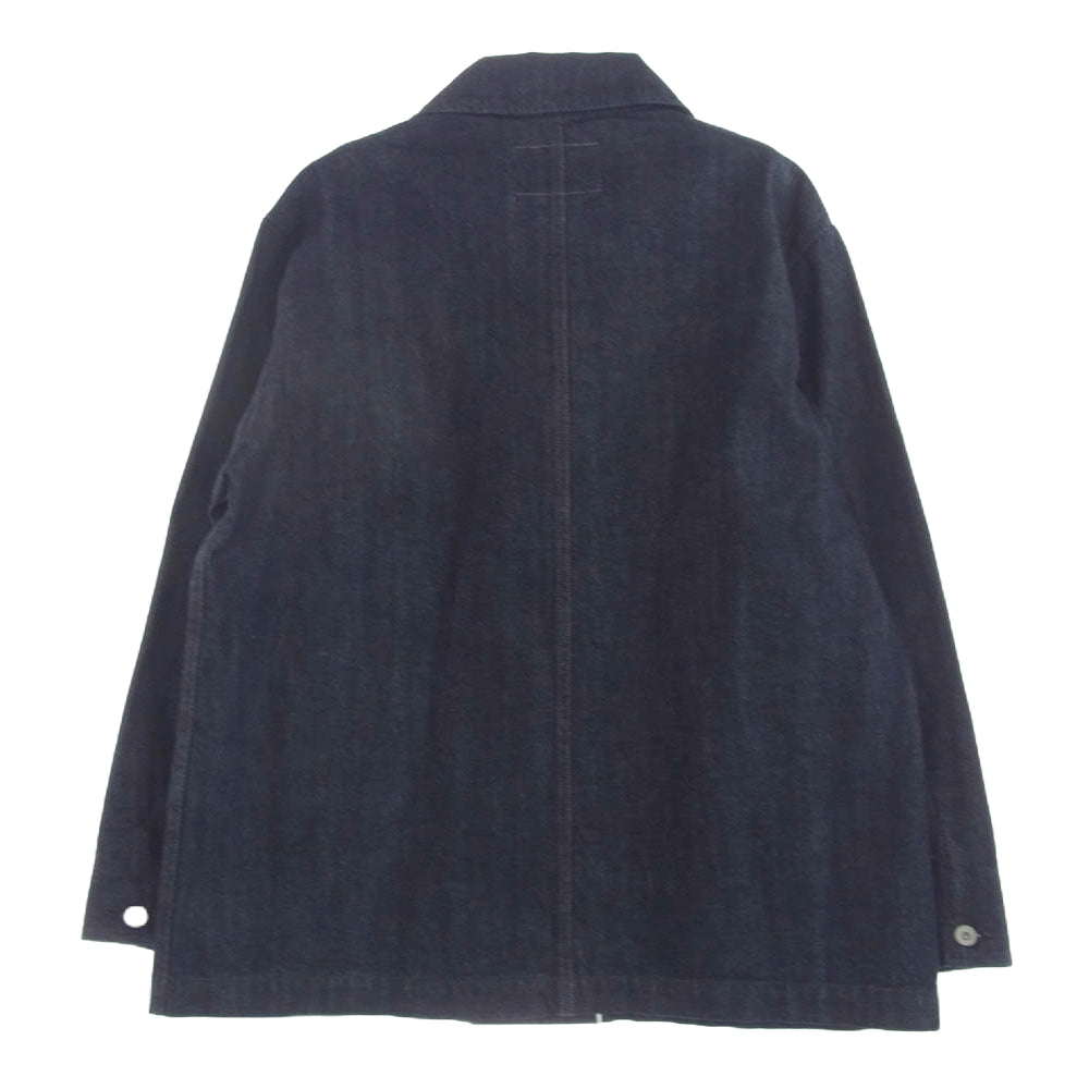 MARGARET HOWELL マーガレットハウエル 596-1225500 MHL. CANTON OVERALLS DENIM キャントンオーバーオールズ デニム カバーオール ジャケット ダークネイビー系 38【新古品】【未使用】【中古】