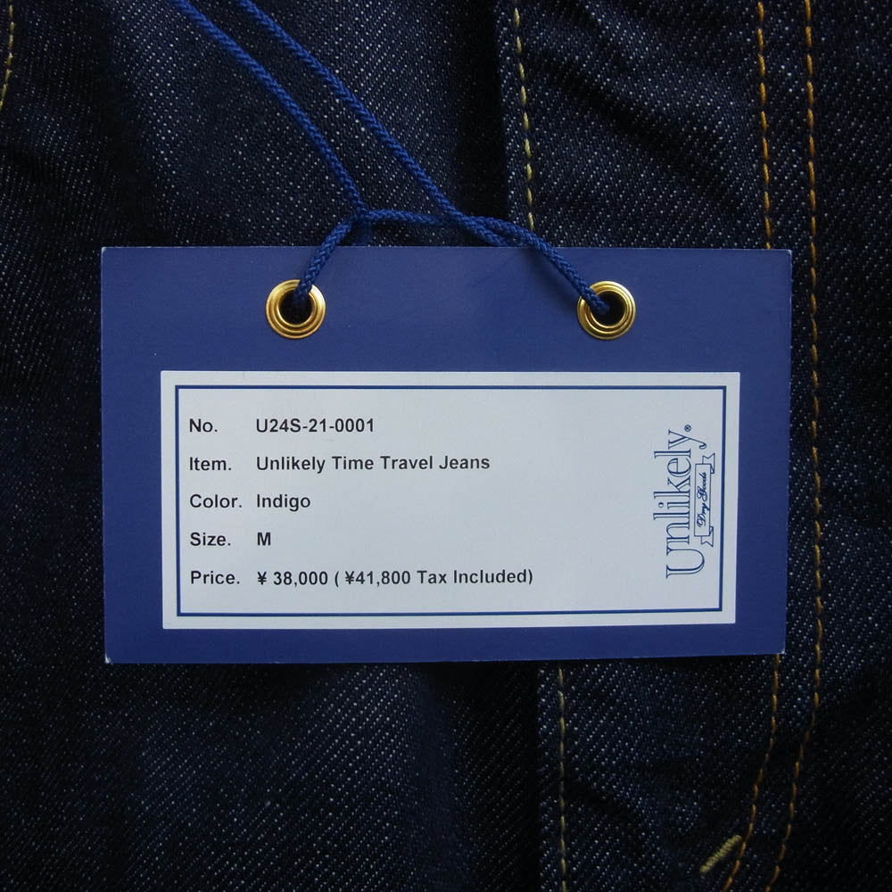 アンライクリー U24S-21-0001 Time Travel Jeans タイムトラベル ジーンズ デニム パンツ インディゴブルー系 M【新古品】【未使用】【中古】