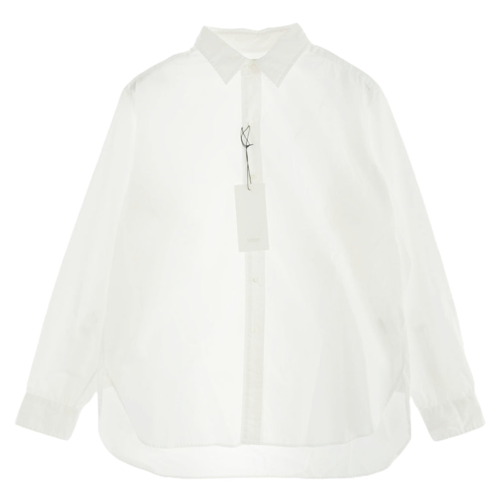 A.PRESSE アプレッセ 23SS 23SAP-02-11H REGULAR COLLAR SHIRT レギュラーカラー 長袖 シャツ ホワイト系 2【新古品】【未使用】【中古】