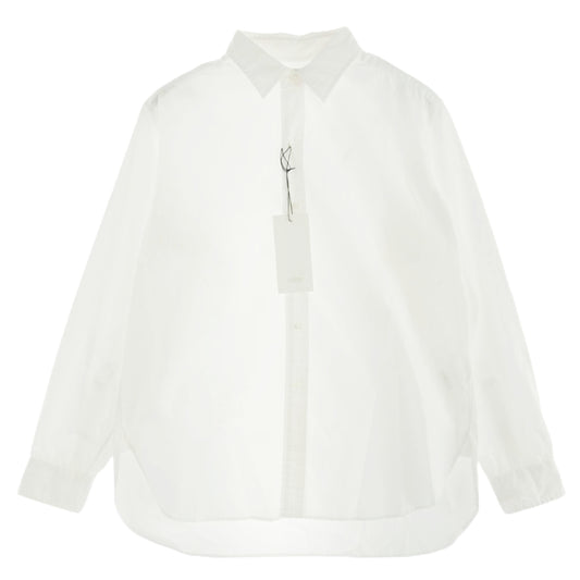 A.PRESSE アプレッセ 23SS 23SAP-02-11H REGULAR COLLAR SHIRT レギュラーカラー 長袖 シャツ ホワイト系 2【新古品】【未使用】【中古】