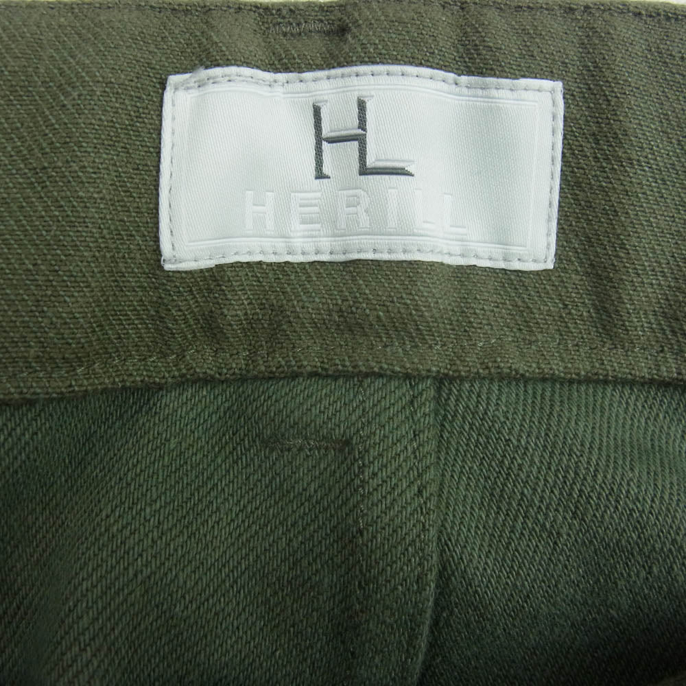 ヘリル 22-030-HL-8090-1 HL Denim Cargo Pants デニム カーゴ パンツ オリーブ系 1【新古品】【未使用】【中古】