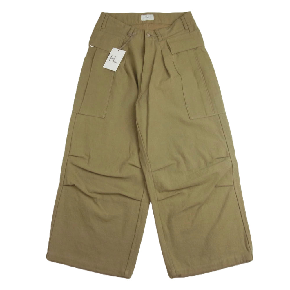 ヘリル 22-030-HL-8090-1 HL Denim Cargo Pants デニム カーゴ パンツ カーキ系 1【新古品】【未使用】【中古】