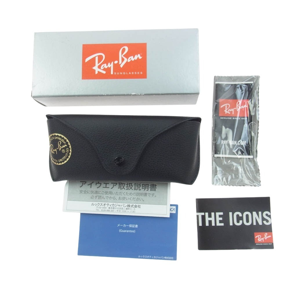 Ray-Ban レイバン 2140-F 901/5F WAYFARER ウェイファーラー サングラス 透過レンズ アイウェア フレーム：ブラック系 52□22　150【中古】