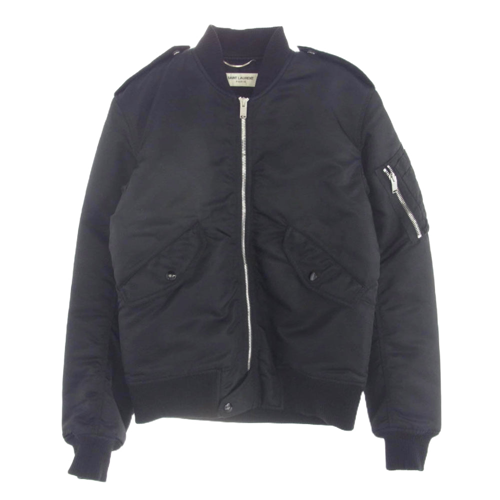 SAINT LAURENT サンローラン 15AW 397643 YYL45 エディ期 クラシック ボンバー ジャケット ブラック系【中古】