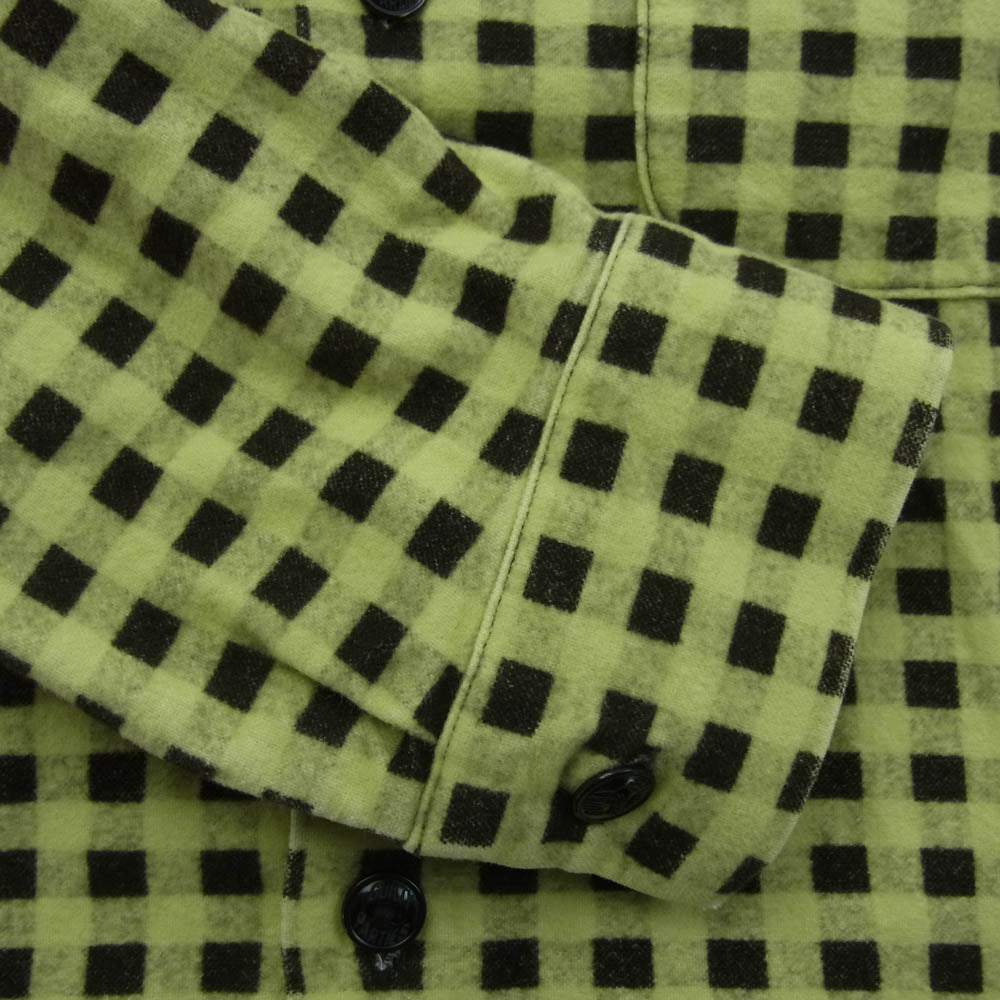 WACKO MARIA ワコマリア チェック柄 長袖 シャツ イエロー系 ブラック系 S【中古】