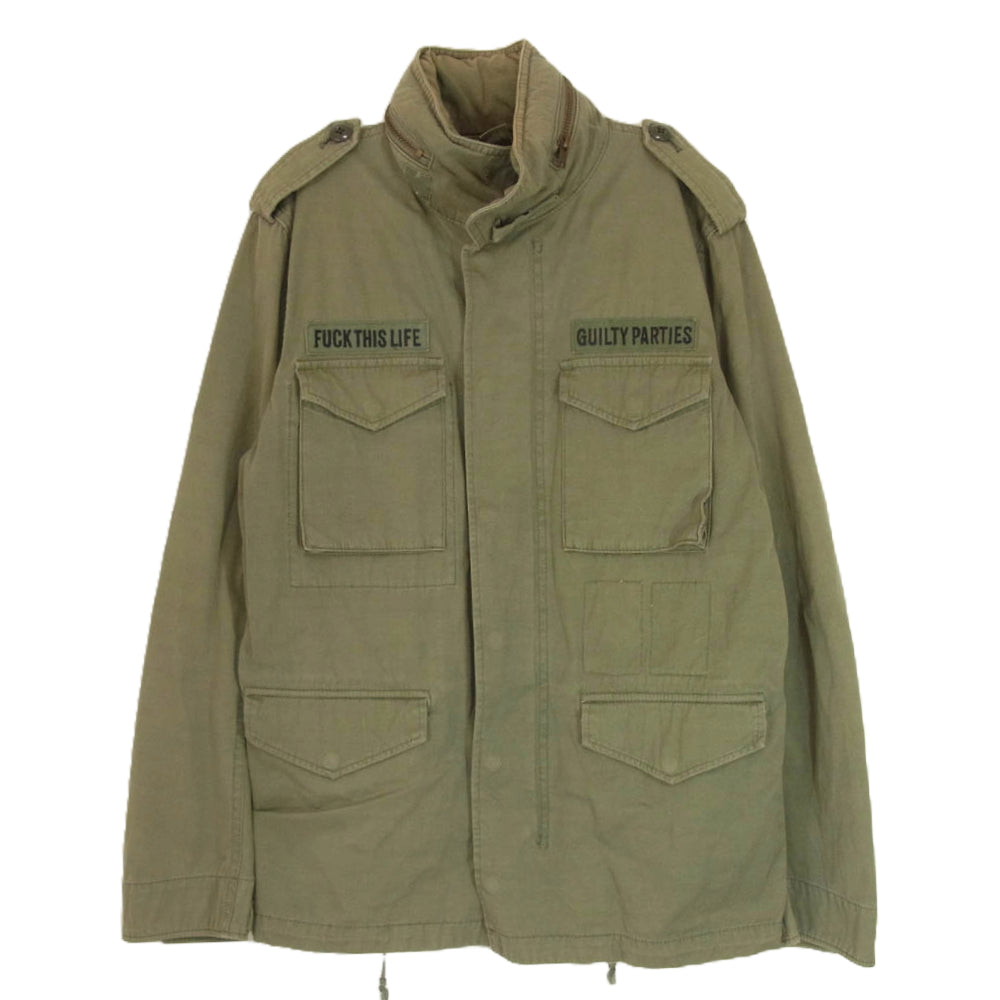 WACKO MARIA ワコマリア GUILTYPARTIES M-65 TYPE フィールド ジャケット ミリタリー ジャケット カーキ系 S【中古】
