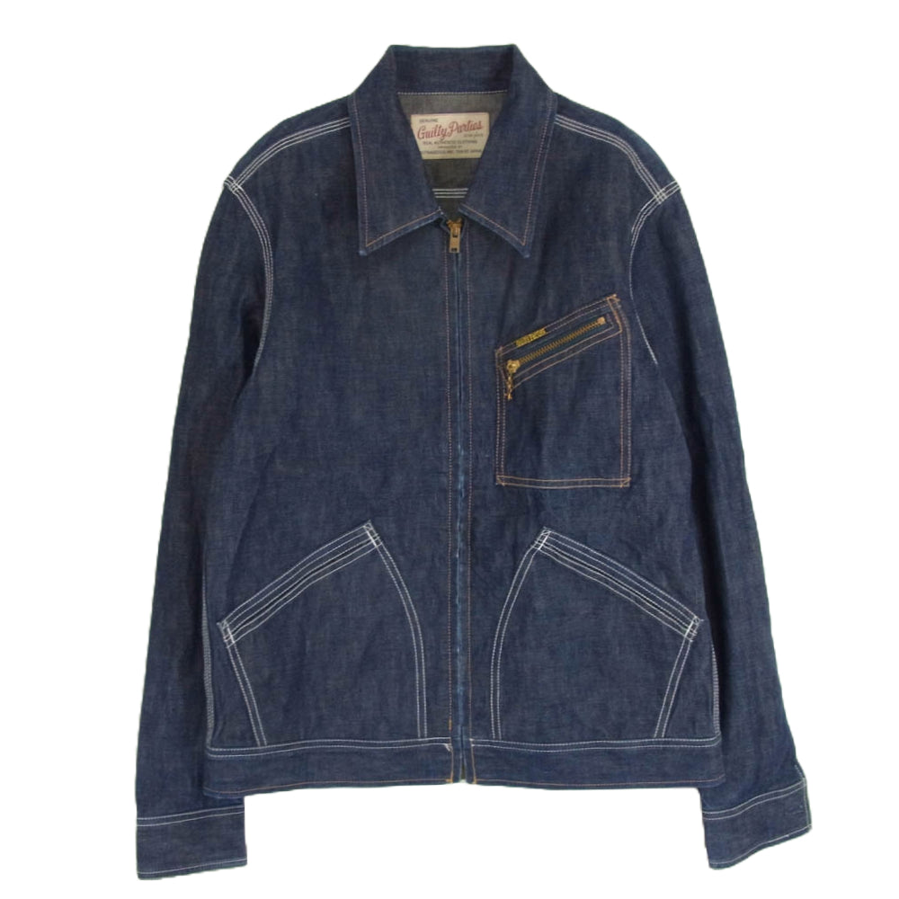 WACKO MARIA ワコマリア GUILTYPARTIES ジップアップ デニム ジャケット インディゴブルー系 M【中古】