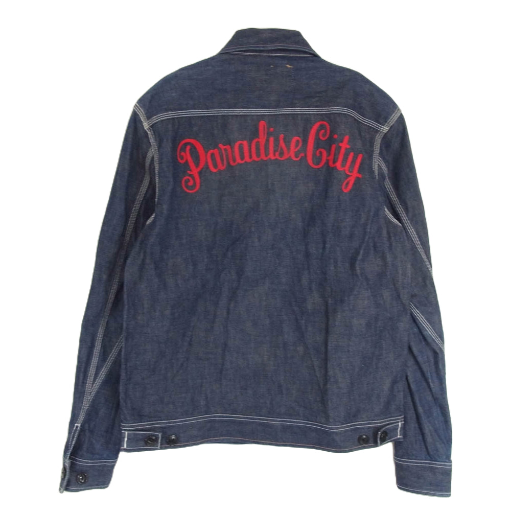 WACKO MARIA ワコマリア GUILTYPARTIES ジップアップ デニム ジャケット インディゴブルー系 M【中古】