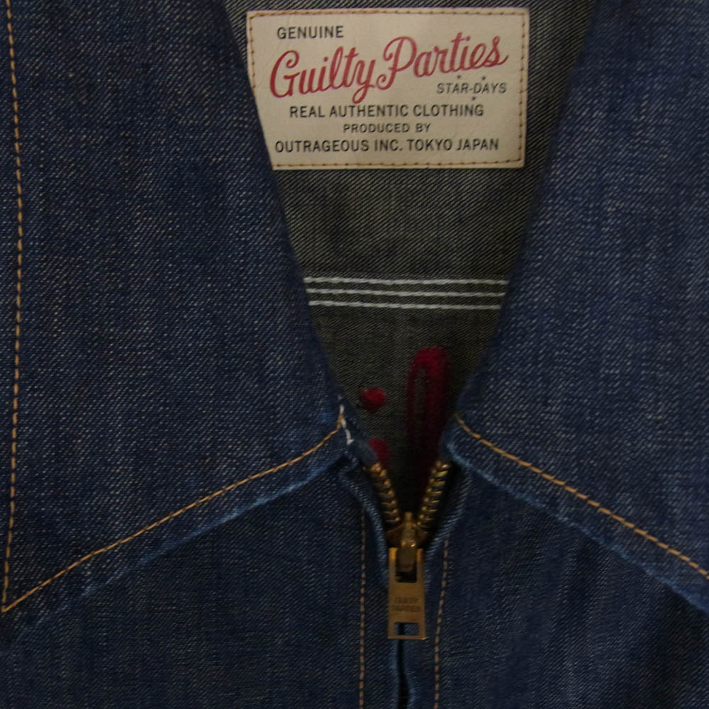 WACKO MARIA ワコマリア GUILTYPARTIES ジップアップ デニム ジャケット インディゴブルー系 M【中古】