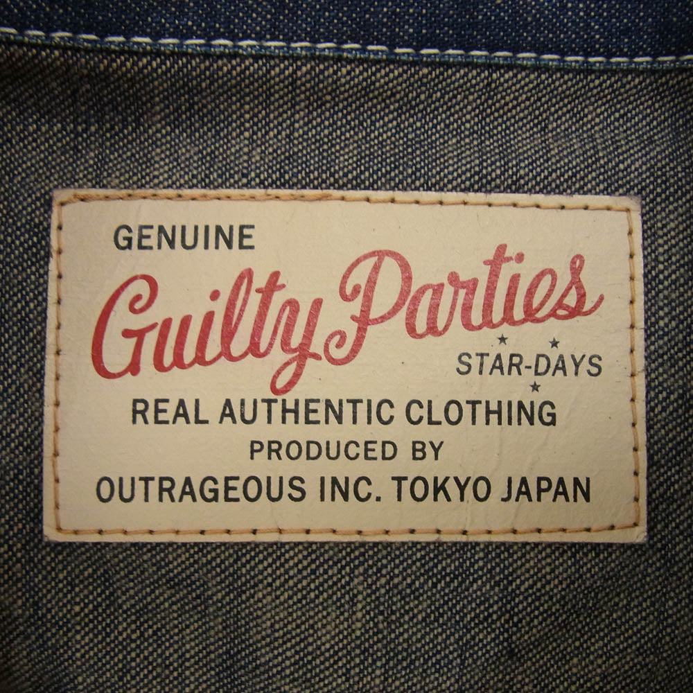 WACKO MARIA ワコマリア GUILTYPARTIES ジップアップ デニム ジャケット インディゴブルー系 M【中古】